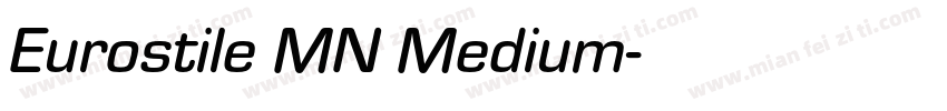 Eurostile MN Medium字体转换